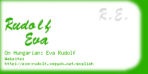 rudolf eva business card